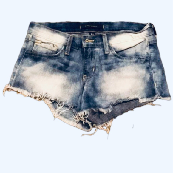 Flying Monkey Low Rise Denim Micro Shorts Size 25 - Picture 1 of 6